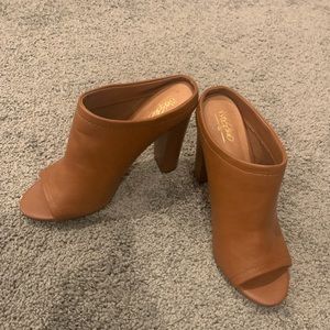 Block heel sandals. Size 8.
